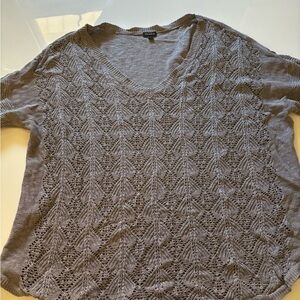 Gray Knit Women Sweater